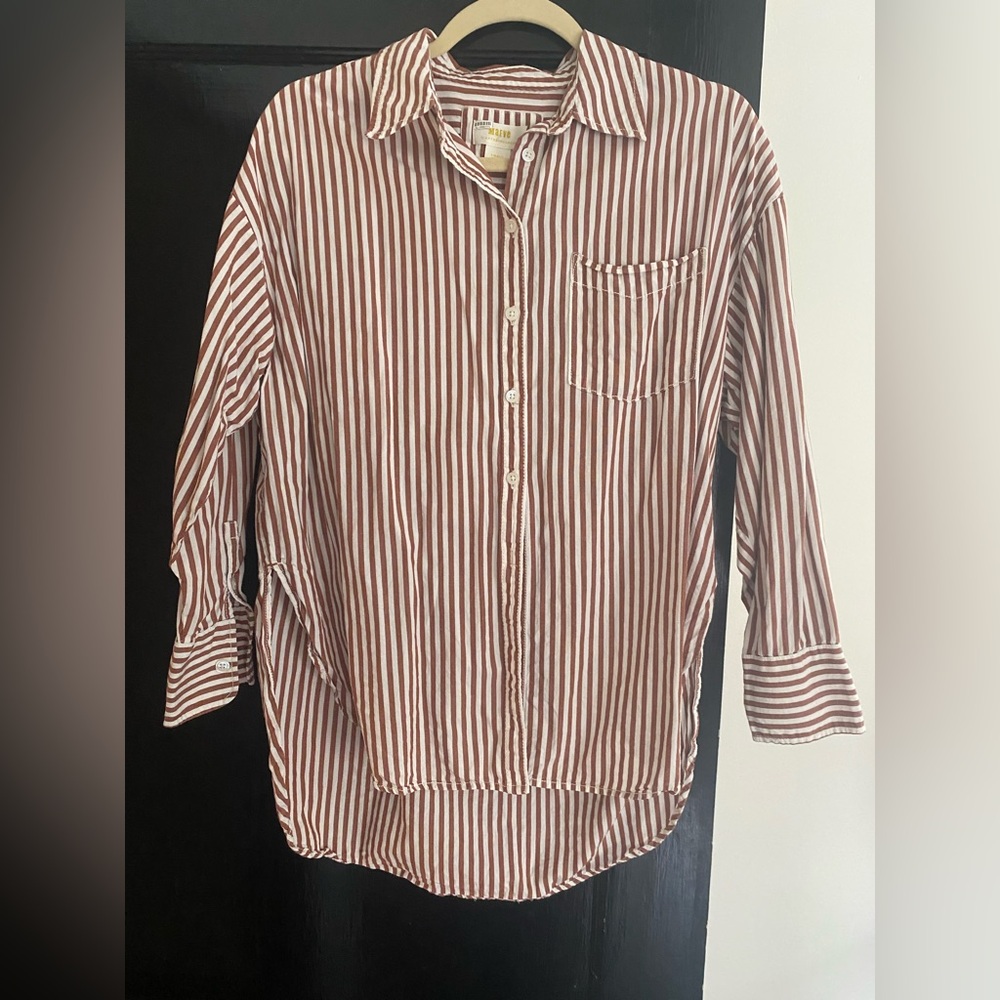 Anthropologie Maeve Bennet Striped Button Down